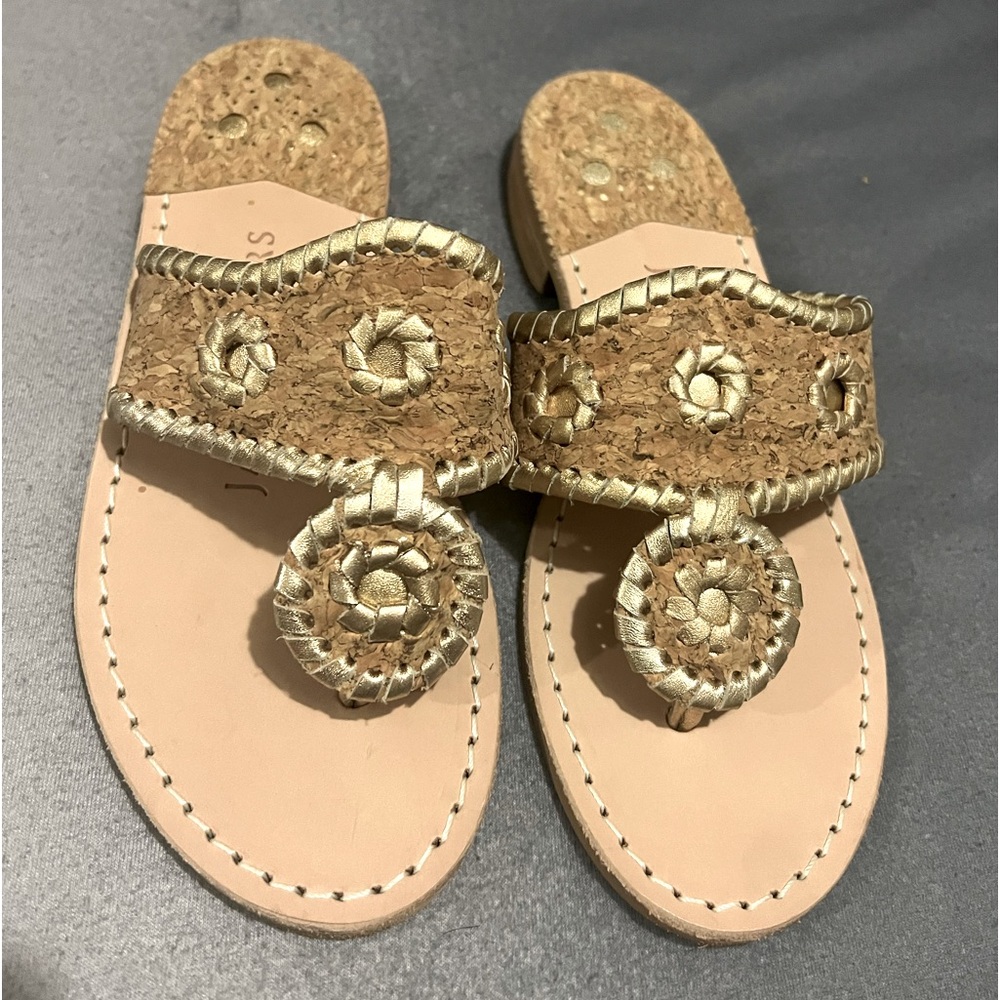 Jack Rogers Navajo Metallic  Jacks Flat Sandals Size Sandals Size: 5